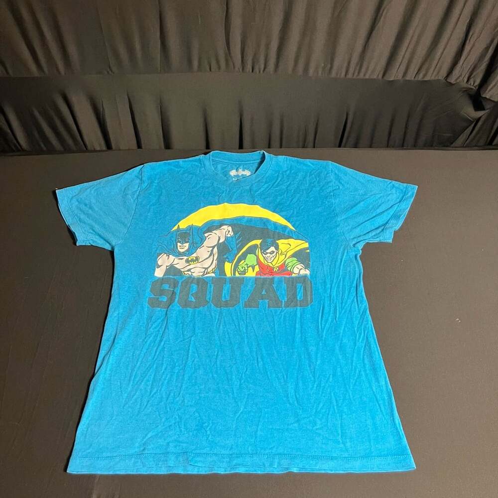 Batman Squad Graphic T-Shirt Size 14 Blue